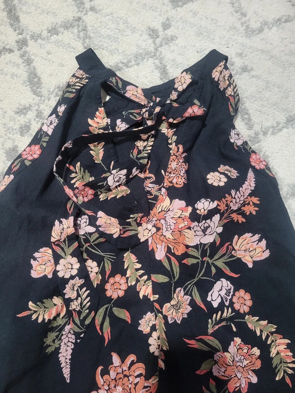 Free Peoe Black Floral Halter Top - Picture 2 of 3